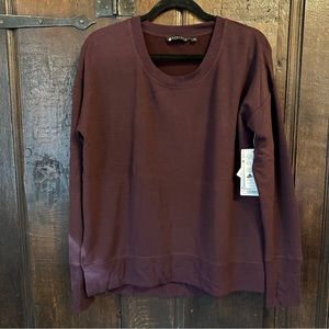 Athleta Burgundy Oversized Sweatshirt